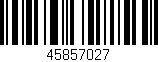Código de barras (EAN, GTIN, SKU, ISBN): '45857027'