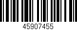Código de barras (EAN, GTIN, SKU, ISBN): '45907455'