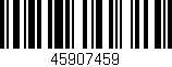 Código de barras (EAN, GTIN, SKU, ISBN): '45907459'