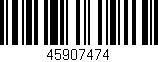 Código de barras (EAN, GTIN, SKU, ISBN): '45907474'