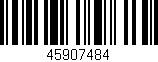 Código de barras (EAN, GTIN, SKU, ISBN): '45907484'