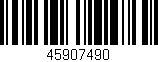 Código de barras (EAN, GTIN, SKU, ISBN): '45907490'