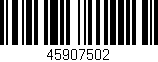 Código de barras (EAN, GTIN, SKU, ISBN): '45907502'