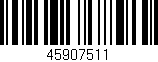 Código de barras (EAN, GTIN, SKU, ISBN): '45907511'