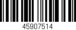 Código de barras (EAN, GTIN, SKU, ISBN): '45907514'