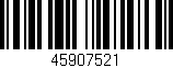 Código de barras (EAN, GTIN, SKU, ISBN): '45907521'