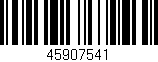 Código de barras (EAN, GTIN, SKU, ISBN): '45907541'