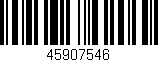 Código de barras (EAN, GTIN, SKU, ISBN): '45907546'