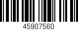 Código de barras (EAN, GTIN, SKU, ISBN): '45907560'