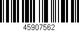 Código de barras (EAN, GTIN, SKU, ISBN): '45907562'