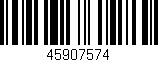 Código de barras (EAN, GTIN, SKU, ISBN): '45907574'