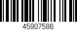 Código de barras (EAN, GTIN, SKU, ISBN): '45907586'