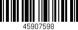 Código de barras (EAN, GTIN, SKU, ISBN): '45907598'