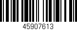 Código de barras (EAN, GTIN, SKU, ISBN): '45907613'