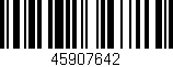 Código de barras (EAN, GTIN, SKU, ISBN): '45907642'