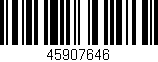 Código de barras (EAN, GTIN, SKU, ISBN): '45907646'