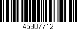 Código de barras (EAN, GTIN, SKU, ISBN): '45907712'