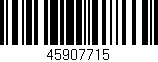 Código de barras (EAN, GTIN, SKU, ISBN): '45907715'