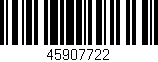 Código de barras (EAN, GTIN, SKU, ISBN): '45907722'