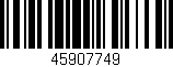 Código de barras (EAN, GTIN, SKU, ISBN): '45907749'