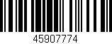 Código de barras (EAN, GTIN, SKU, ISBN): '45907774'