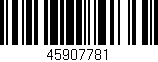 Código de barras (EAN, GTIN, SKU, ISBN): '45907781'