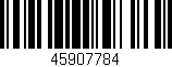 Código de barras (EAN, GTIN, SKU, ISBN): '45907784'