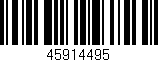 Código de barras (EAN, GTIN, SKU, ISBN): '45914495'