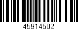 Código de barras (EAN, GTIN, SKU, ISBN): '45914502'