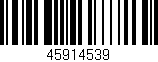 Código de barras (EAN, GTIN, SKU, ISBN): '45914539'
