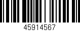 Código de barras (EAN, GTIN, SKU, ISBN): '45914567'