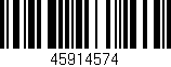 Código de barras (EAN, GTIN, SKU, ISBN): '45914574'