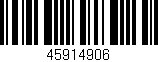 Código de barras (EAN, GTIN, SKU, ISBN): '45914906'