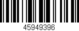Código de barras (EAN, GTIN, SKU, ISBN): '45949396'