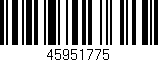 Código de barras (EAN, GTIN, SKU, ISBN): '45951775'