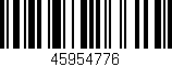 Código de barras (EAN, GTIN, SKU, ISBN): '45954776'