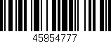 Código de barras (EAN, GTIN, SKU, ISBN): '45954777'