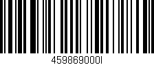 Código de barras (EAN, GTIN, SKU, ISBN): '459869000I'