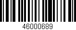 Código de barras (EAN, GTIN, SKU, ISBN): '46000689'