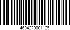 Código de barras (EAN, GTIN, SKU, ISBN): '4604278001125'