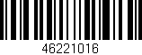 Código de barras (EAN, GTIN, SKU, ISBN): '46221016'