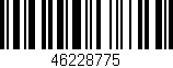 Código de barras (EAN, GTIN, SKU, ISBN): '46228775'