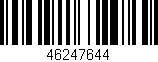 Código de barras (EAN, GTIN, SKU, ISBN): '46247644'