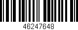 Código de barras (EAN, GTIN, SKU, ISBN): '46247648'