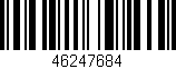 Código de barras (EAN, GTIN, SKU, ISBN): '46247684'