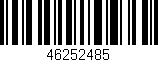 Código de barras (EAN, GTIN, SKU, ISBN): '46252485'