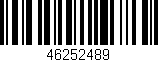 Código de barras (EAN, GTIN, SKU, ISBN): '46252489'