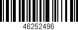 Código de barras (EAN, GTIN, SKU, ISBN): '46252496'