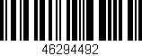 Código de barras (EAN, GTIN, SKU, ISBN): '46294492'