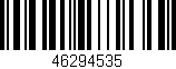 Código de barras (EAN, GTIN, SKU, ISBN): '46294535'